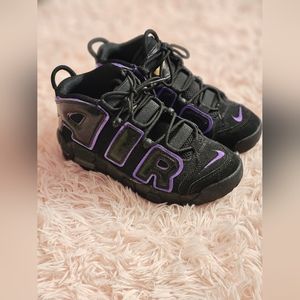 Nike Air More Uptempo GS Black/Grape/Gold WITHOUT ORIGINAL BOX